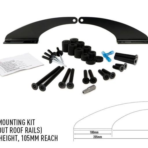 Kit montaje para el techo, 65mm, hacia delante