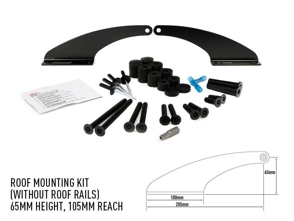 Kit montaje para el techo, 65mm, hacia delante