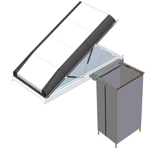 Soporte Shower Cube Cubo ducha para techo elevable "Icarus", derecho