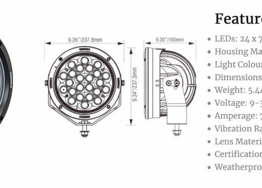8.7" Faro 24 LED CANNON GEN 2