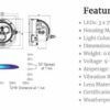 3.7" Faro 3 LED CANNON GEN 2