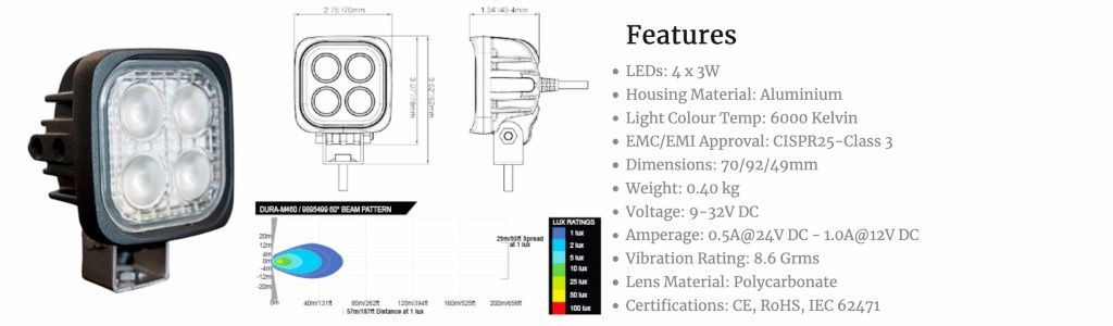 DURA MINI 4 LED 60°