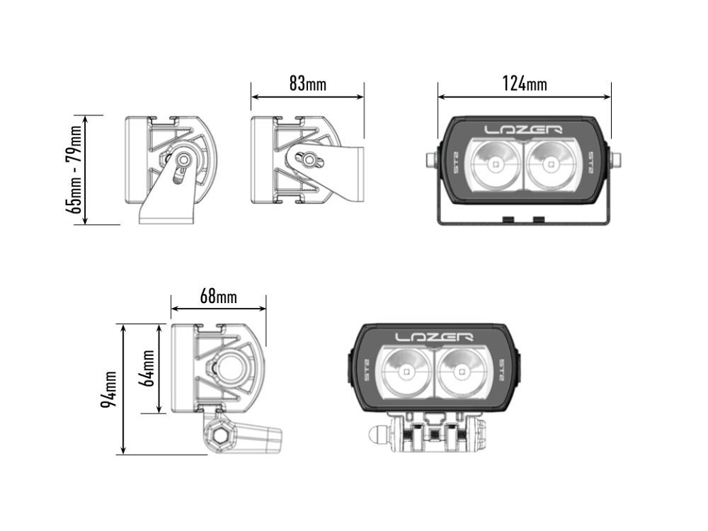 Lazer ST2 Evolution LED4 Scheinwerfer