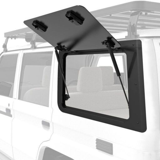 Ventana lateral izq. Gullwing, aluminio, Toyota 76
