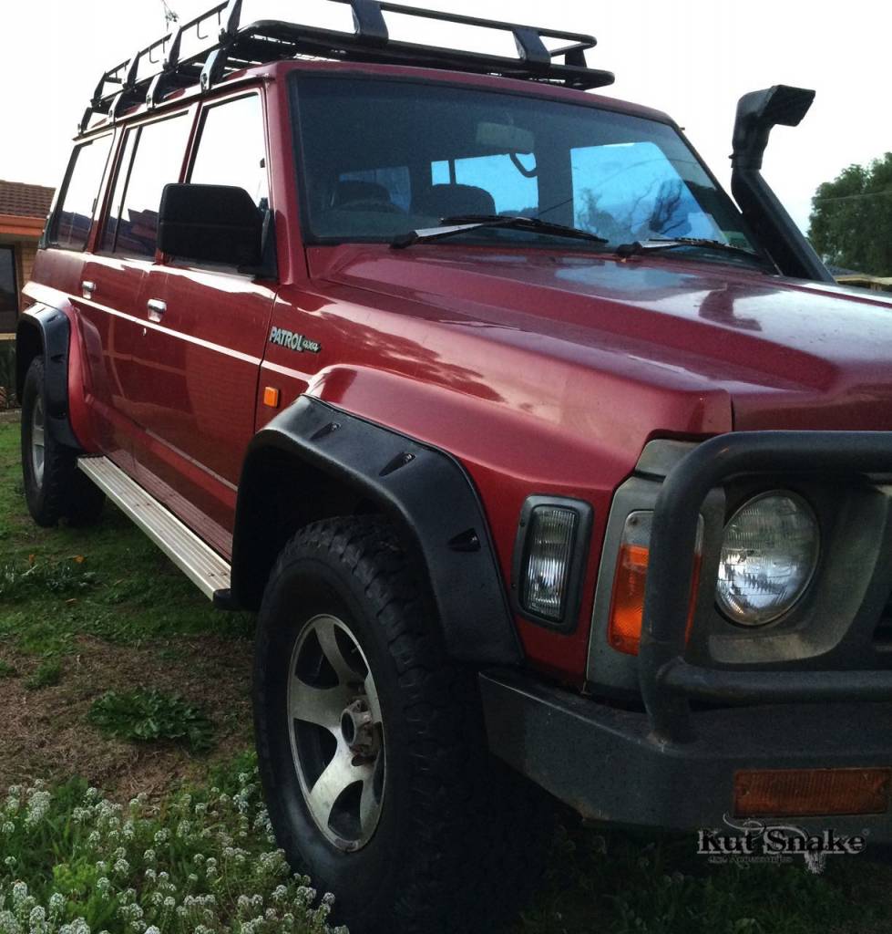 Parafanghi Kut Snake Nissan Patrol Y60 100mm - Immagine 4