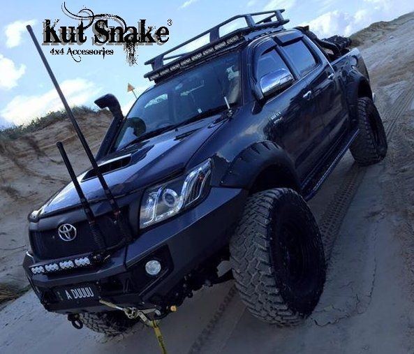 Parafanghi Kut Snake Toyota Hilux Vigo 2011-2015 Monster 95mm - Immagine 4