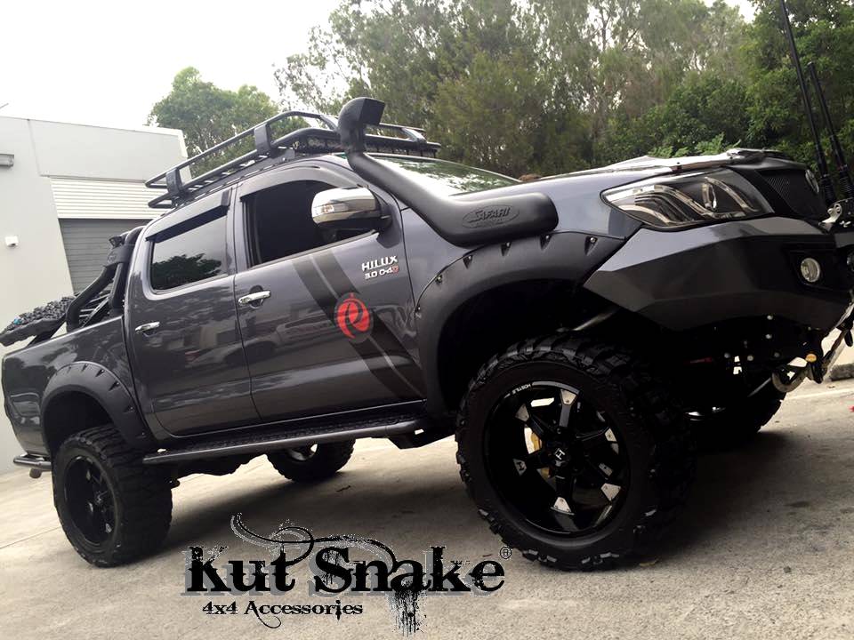 Parafanghi Kut Snake Toyota Hilux Vigo 2011-2015 Monster 95mm - Immagine 5