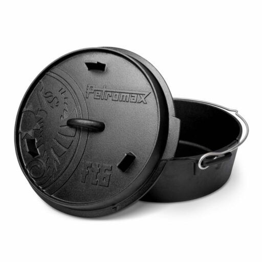 Alternatieve weergave van vuurpot (6qt) met platte bodem (geen poten) (Dutch Oven)