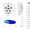 Faro de trabajo OVAL OCHO 5-WATT LEDS 40° HAZ FLOOD