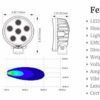 Lampada da lavoro ROUND NOVE 5 WATT LED 40° BEAM FLOOD
