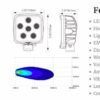 Faro de trabajo CUADRADO SEIS 5-WATT LEDS 40° HAZ FLOOD