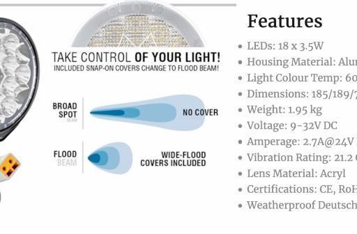 6.7" 18 LED VL OFFROAD SERIES DUAL