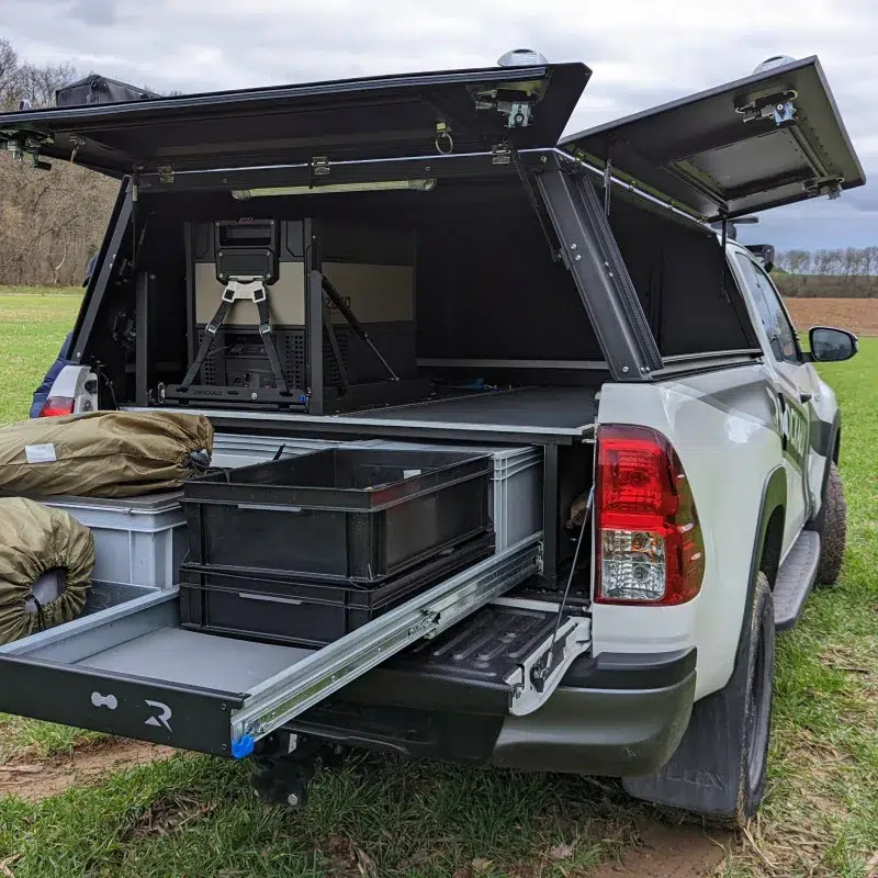 Canopy aluminio 2 ROCKALU Isuzu D-Max 2012+ Extra Cab (negro) - Imagen 15