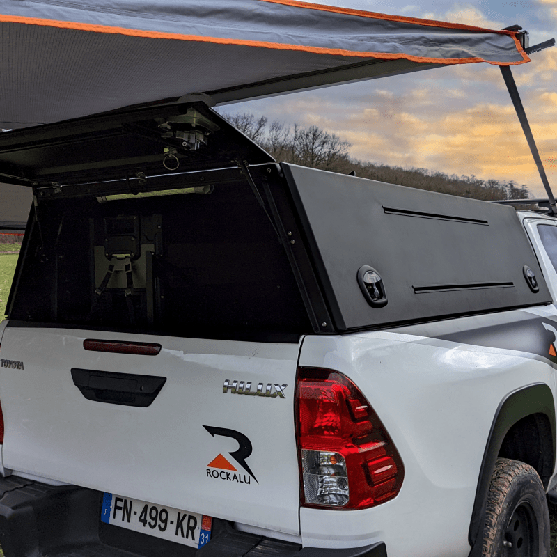 Canopy aluminio 2 ROCKALU Isuzu D-Max 2012+ Extra Cab (negro) - Imagen 9