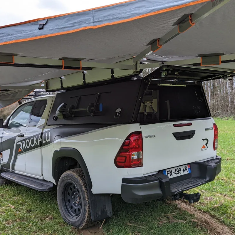 Canopy aluminio 2 ROCKALU Isuzu D-Max 2012+ Extra Cab (negro) - Imagen 11