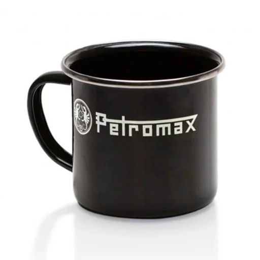 Taza esmaltada / Negra