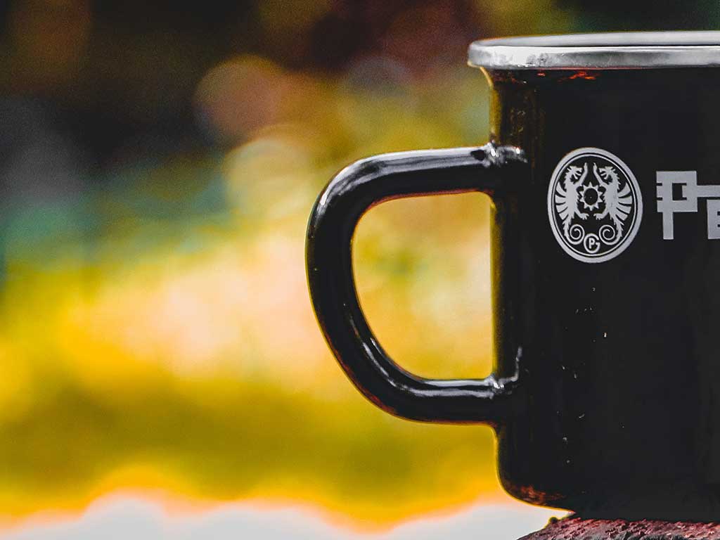 Mug émaillé / Noir - Image 3