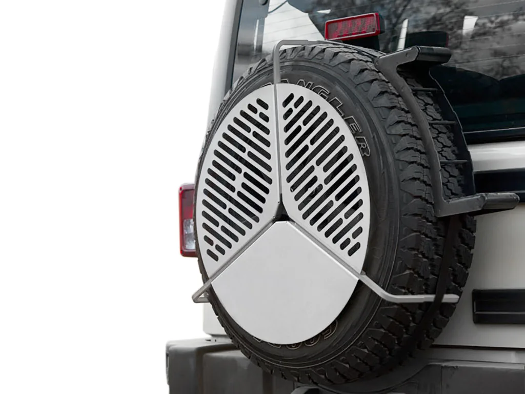 Grill/Barbecue avec support pour roue de secours