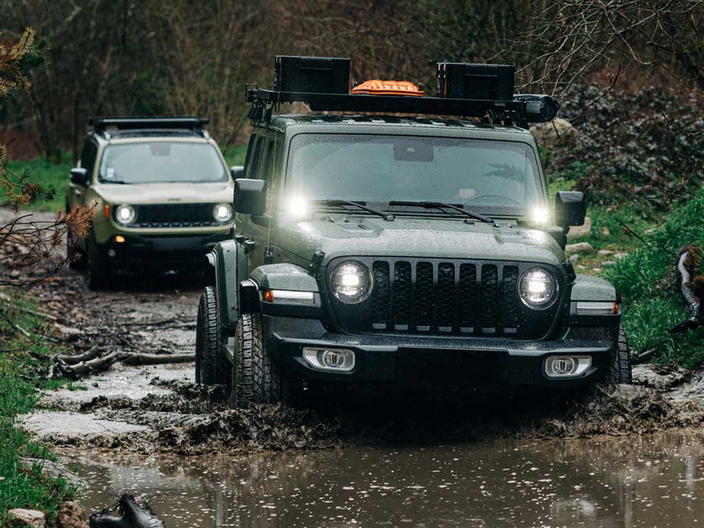 Baca de techo Slimline II 1/2 / Alta para Jeep Wrangler 4xe (2021-actual) - Imagen 8