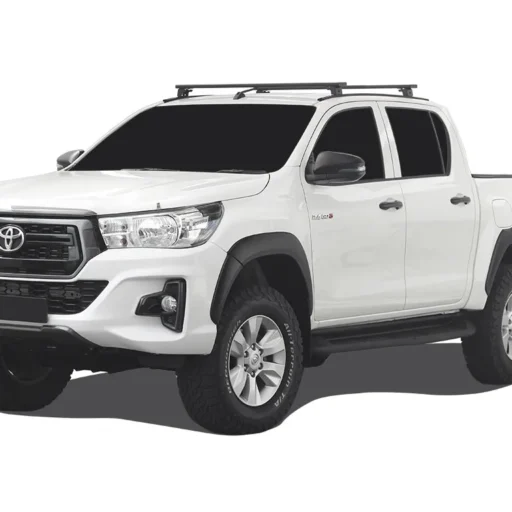 Barras de techo con pista y pies para Toyota Hilux Revo DC (2016-actual)