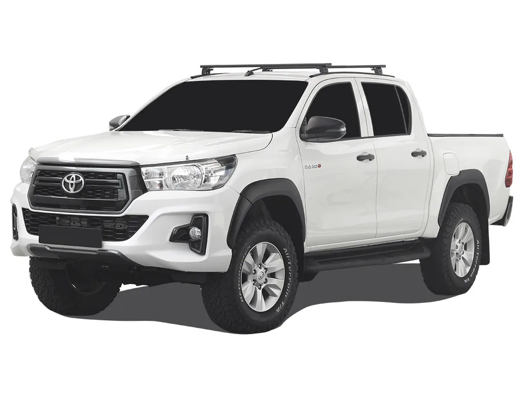 Barras de techo con pista y pies para Toyota Hilux Revo DC (2016-actual)