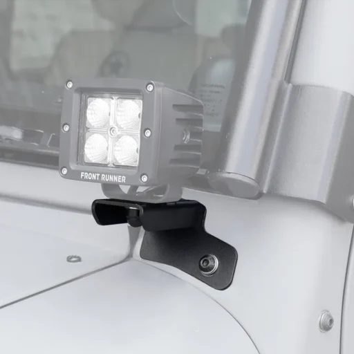 Soporte para faro en el parabrisas para un Jeep Wrangler JK / JKU
