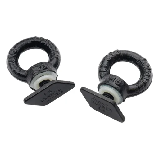 Black Tie Down Rings / Eye Bolts for Tracks