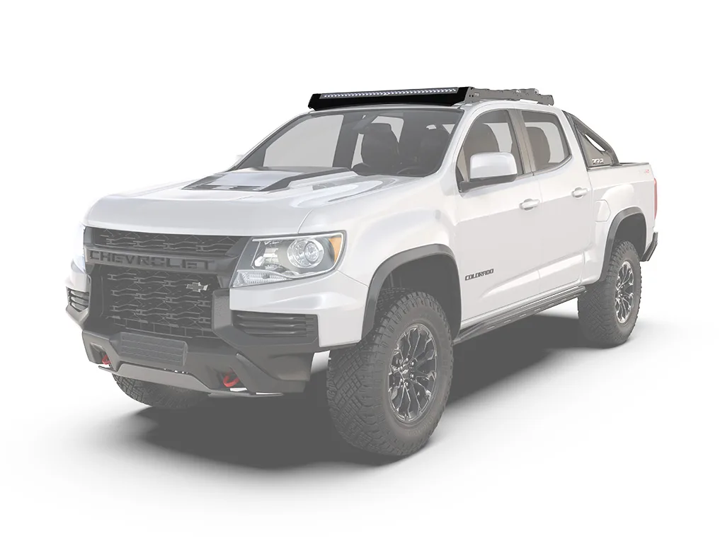 Deflector de viento para baca Slimsport con barra de luz de 40" para Chevrolet Colorado/GMC Canyon (2015-2022) - Imagen 2