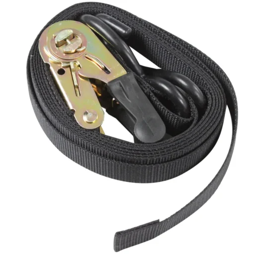 Cinghie a cricchetto 25 mm x 4 m con ganci