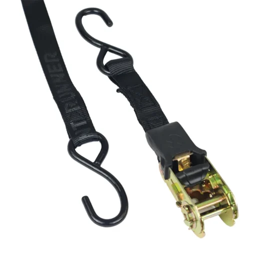 Cinghia a cricchetto 25 x 2.5 m con ganci