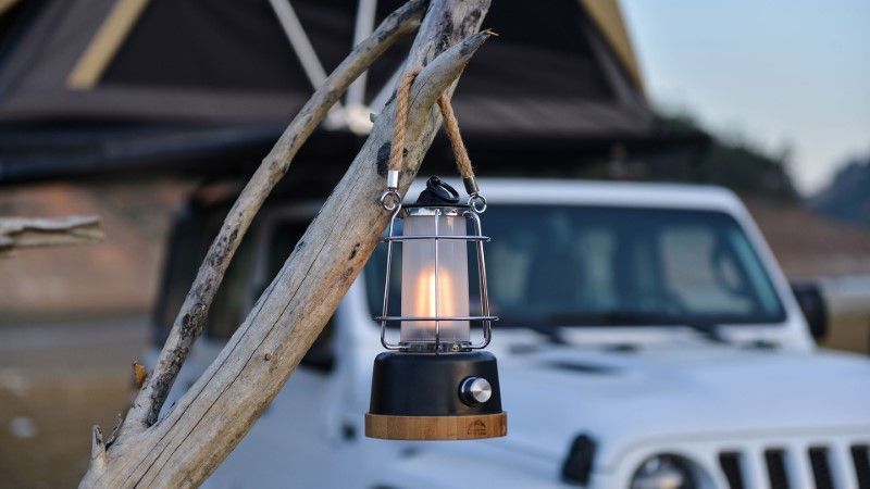 Linterna LED USB Cuerda Cáñamo Wild Land - Imagen 7
