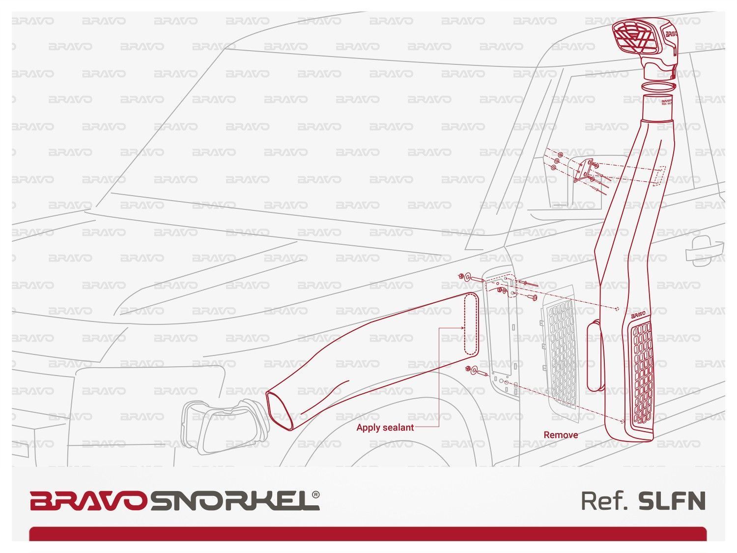 Snorkel Bravo Land Rover Defender (2019+) - Imagen 4