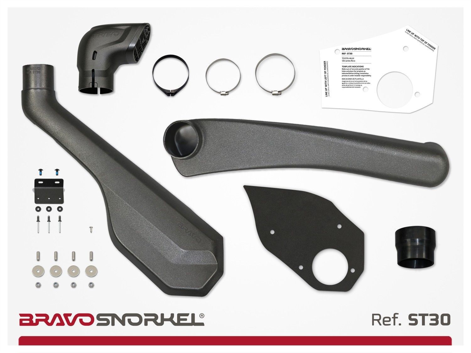 Snorkel Bravo Toyota Hilux 126 Serie Revo (2016+)