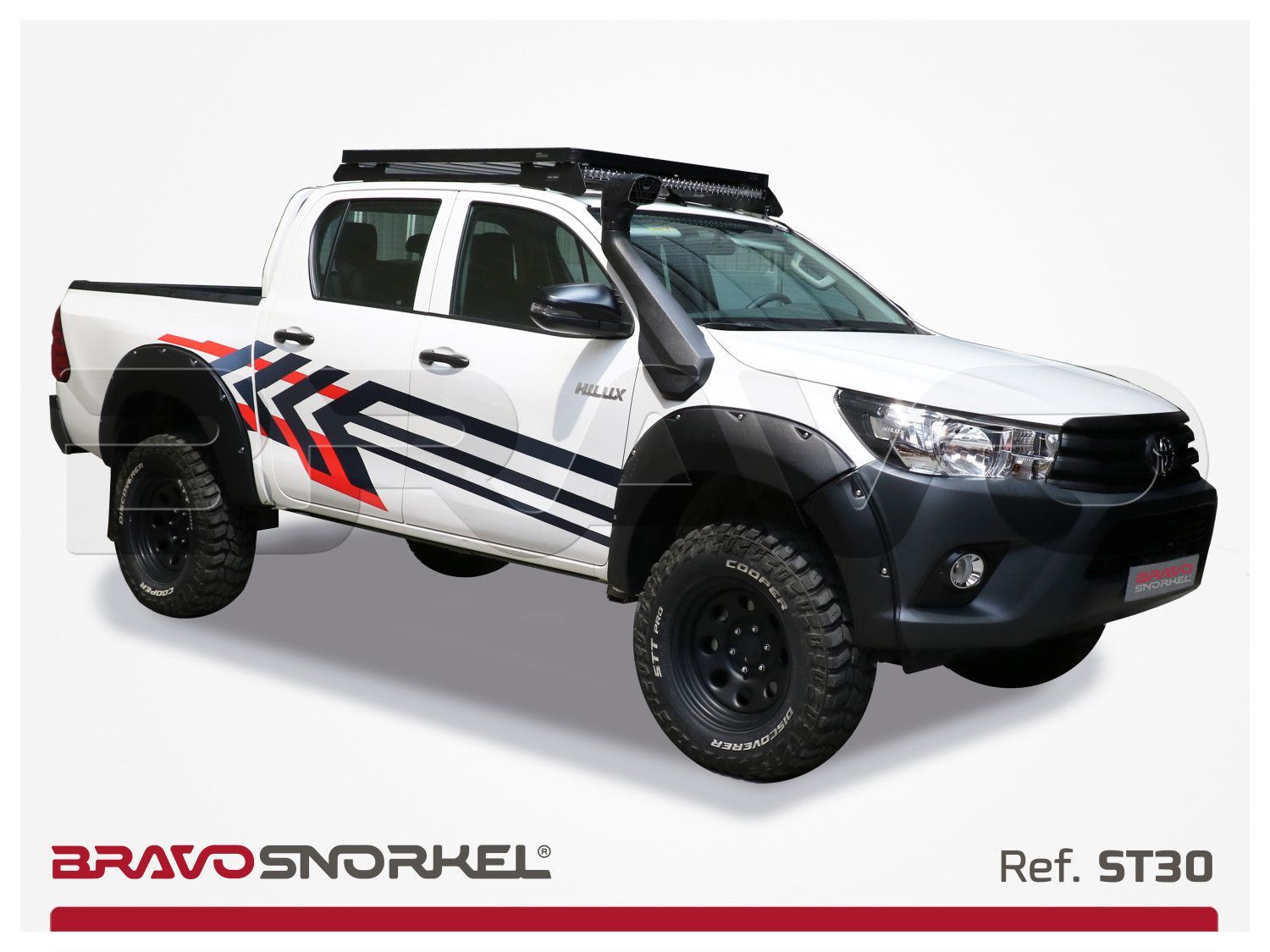 Snorkel Bravo Toyota Hilux 126 Series Revo (2016+) - Afbeelding 3
