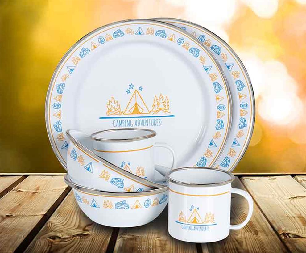 Lagerfeuer-Geschirr-Set