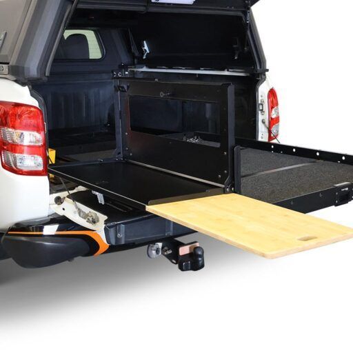 Alternative view of Juego de mesa desplegable deslizante de carga para caja de carga