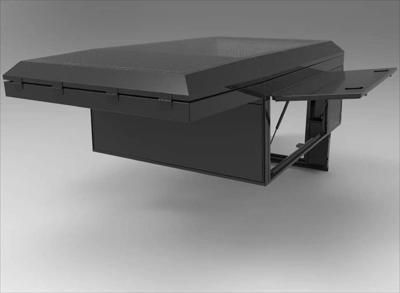 Alu-Cab Canopy Camper Jeep Gladiator D/Cab 2019+, black - Imagen 7