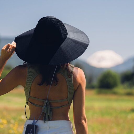 Alternative view of FOLDABLE SOLAR CAP POWER HAT L-XL
