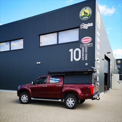 Alu-Cab Canopy Adventure Isuzu D-Max 2012 DC Negro Estriado1