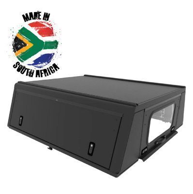 Alu-Cab Canopy Adventure Nissan Navara D40 2005-2015 DC Negro Estriado