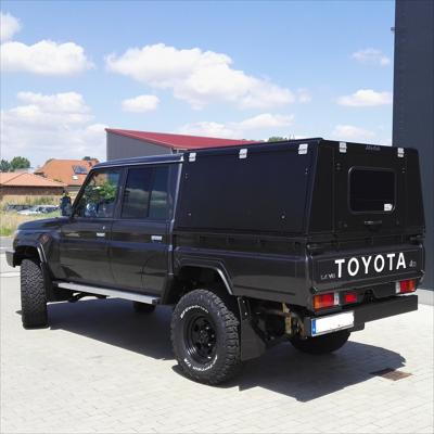 Alu-Cab Canopy Adventure Toyota Land Cruiser 79 1984+ DC Negro Liso2