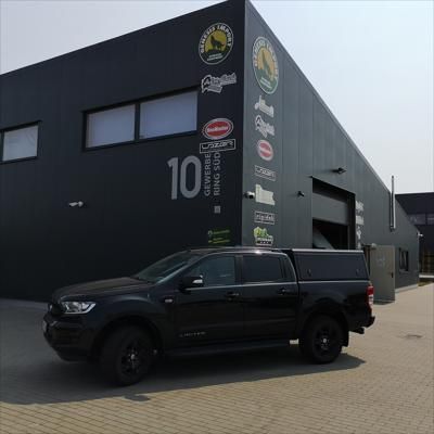 Alu-Cab Canopy Explorer Ford Ranger 2012+ DC Negro Estriado2
