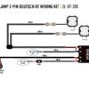 Two-Lamp 2-Pin Deutsch DT Wiring Kit (12V)1