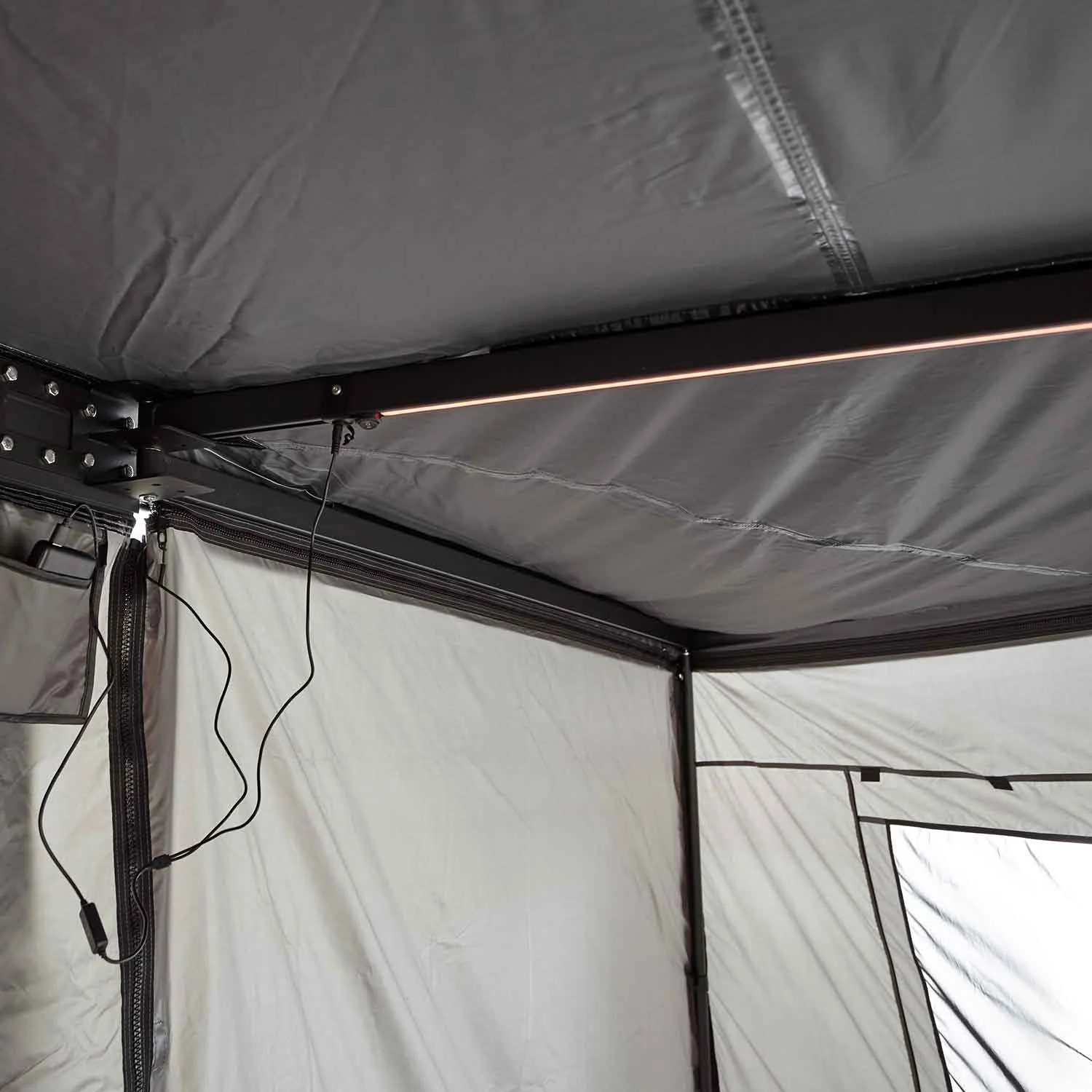 Paredes Laterales Toldo 180 LEAF 200 cm Gris6