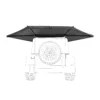 Toldo 180 LEAF 150 cm Gris