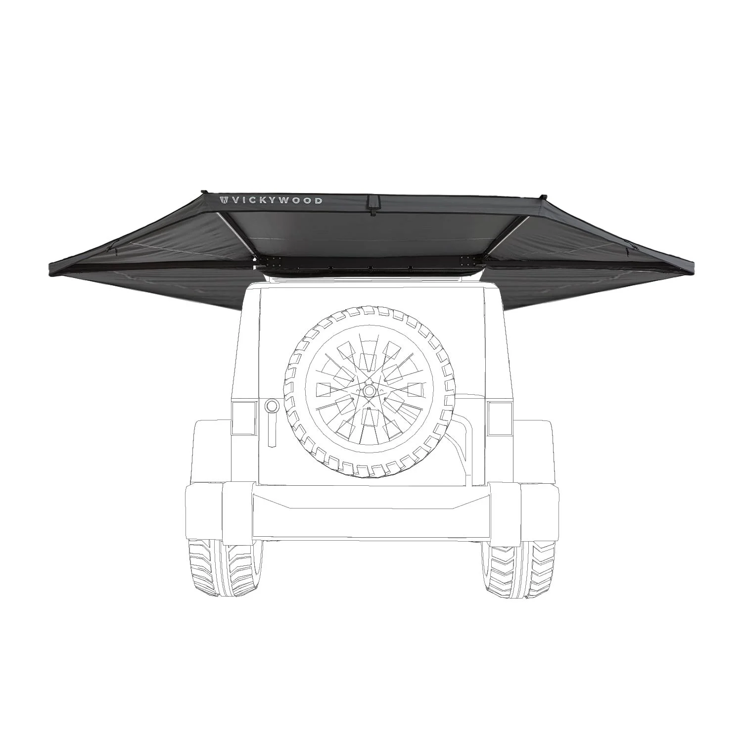 Toldo 180 LEAF 150 cm Gris