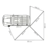 Toldo 270 LEAF Izquierdo 250 cm Gris9
