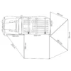 Toldo 270 LEAF PLUS Izquierdo 200 cm Gris7