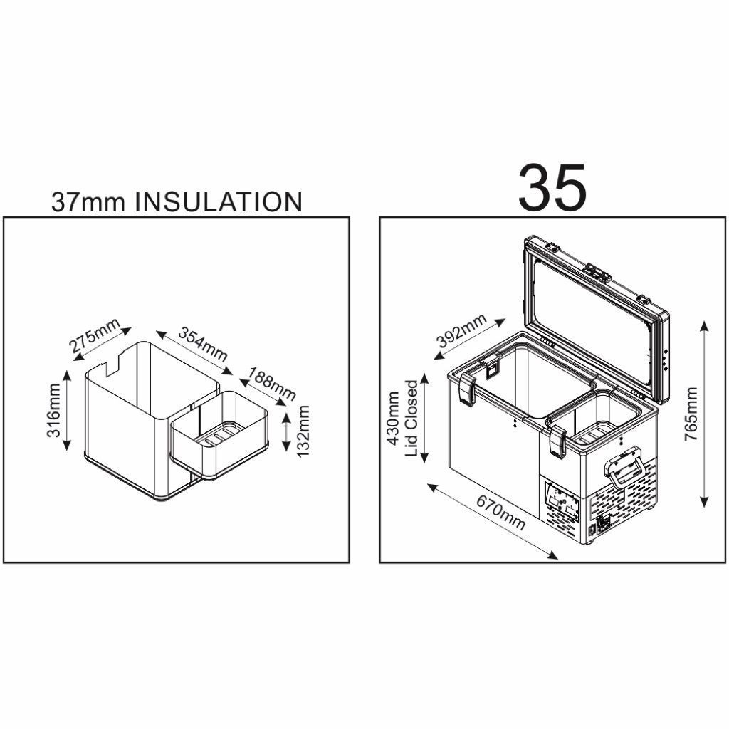 Nevera National Luna NL35 Dual2