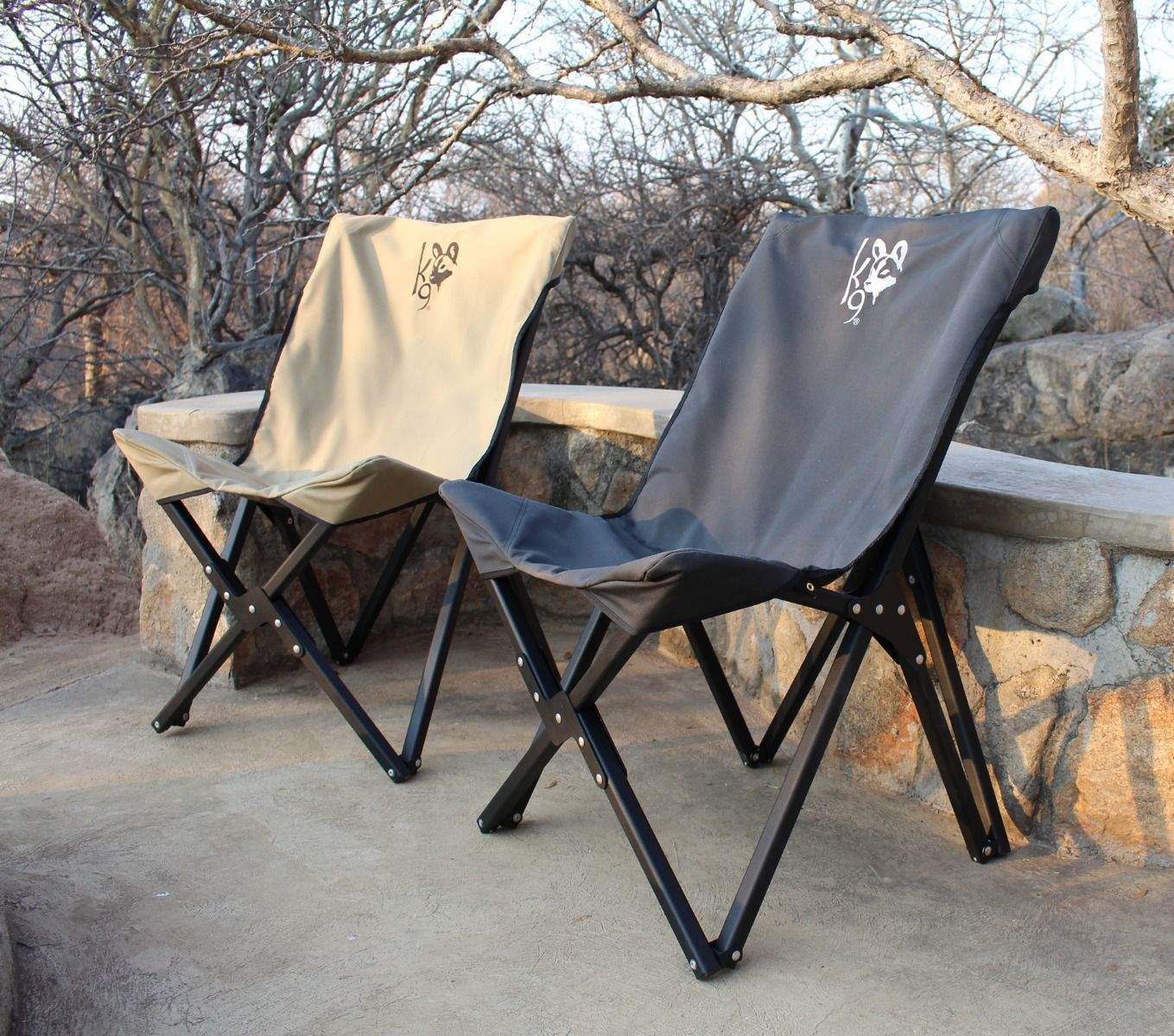 K9 Eezi Awn Folding Chair Grey